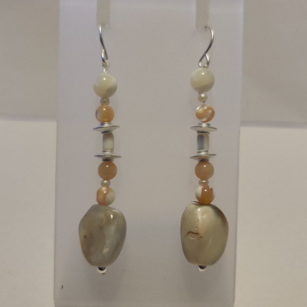 Gemstone Dangle Earrings